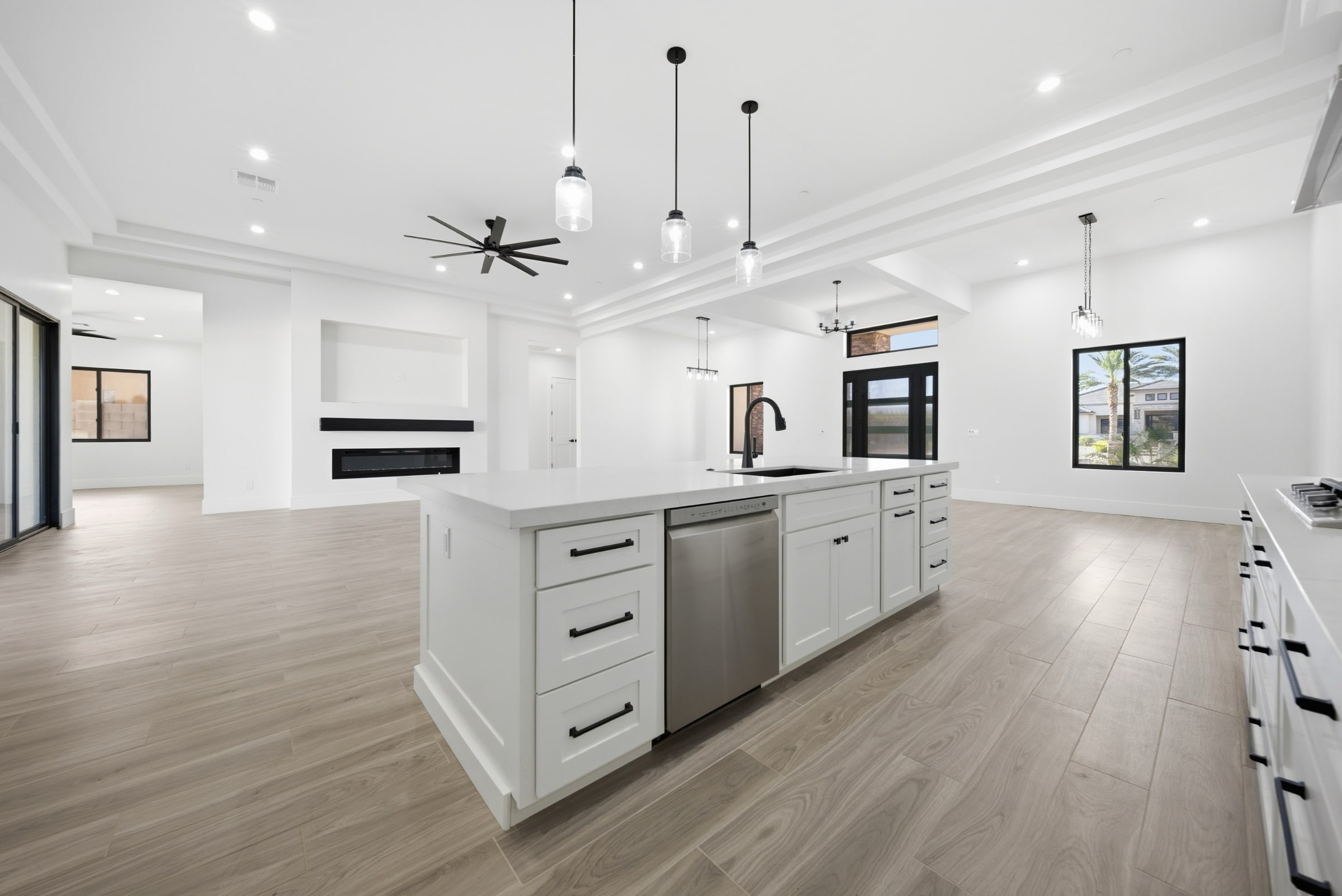 Open-concept living room